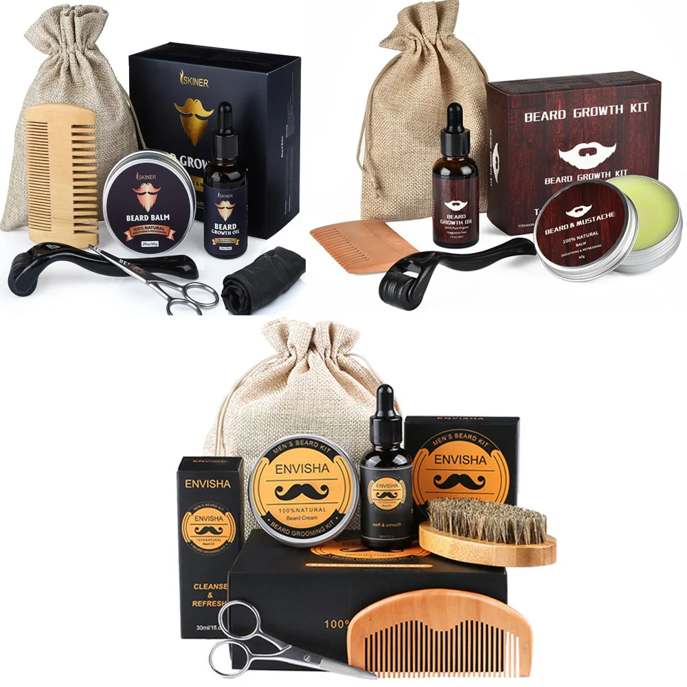 Beard Oil Growth - Beard Growth Kit For Men Barbe