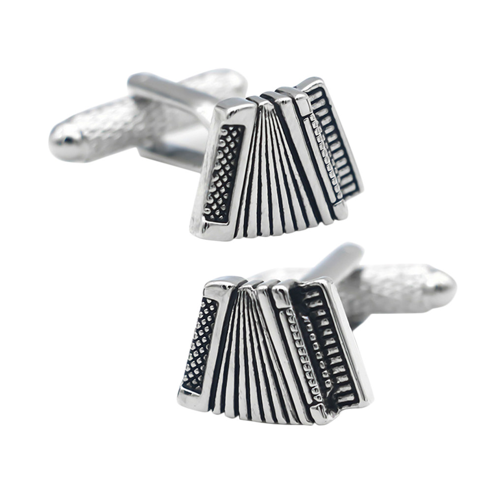 Men'S Grooming Wedding Day - 2Pcs Accordion Cufflinks Men Luxury Copper