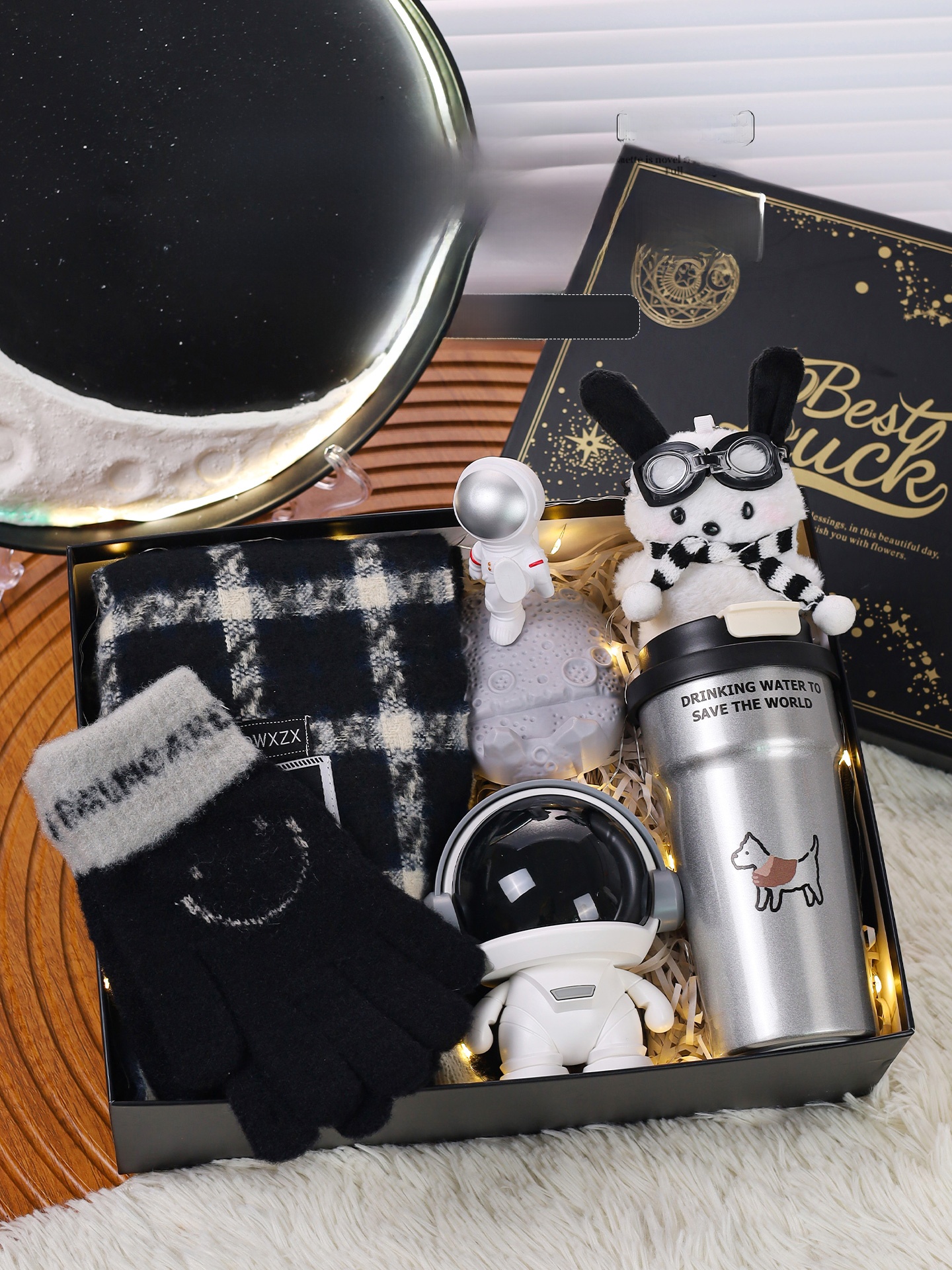 Men'S Grooming Gift Box - Valentine's Day Birthday Gift Men's Scarf
