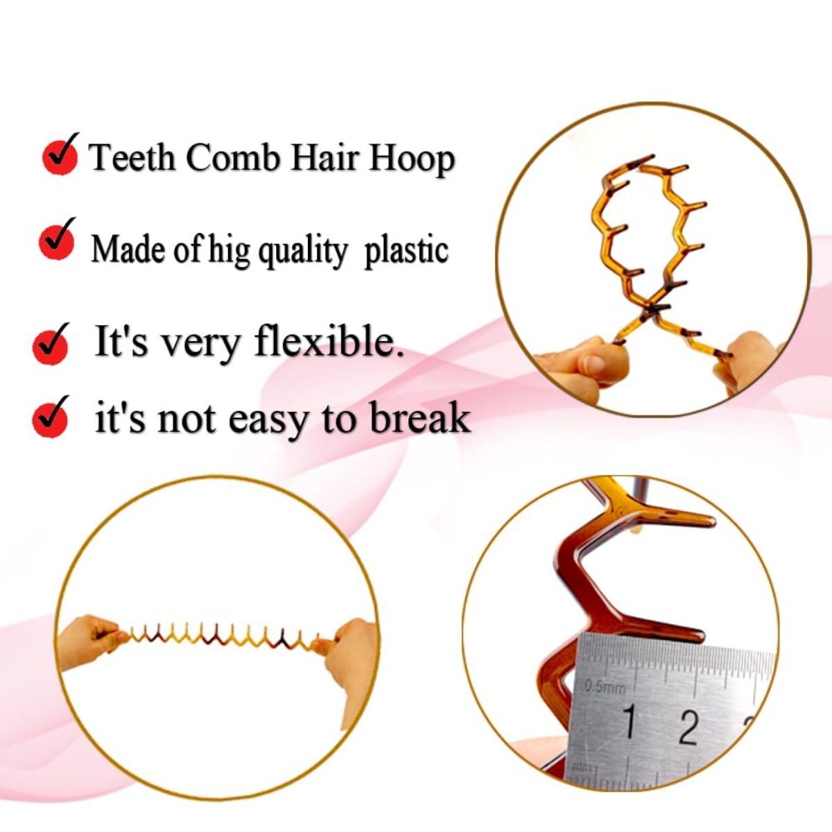 Zig Zag Headbands, Recycled Pl - đánh giá và giá Men'S Grooming Tape