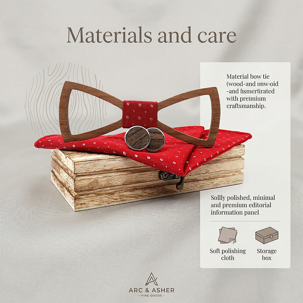 Mens Wooden Bowtie Set Red Ope - đánh giá và giá Men'S Grooming Gift Box