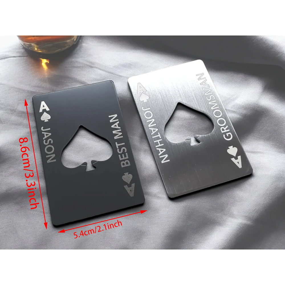 Custom Ace of Spades Groomsmen - đánh giá và giá Men'S Grooming Wedding Day
