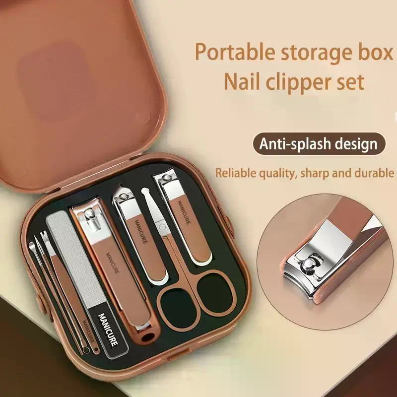 Nail Care Kit Anti-Splatter Ma - đánh giá và giá Mens Grooming Travel Kit