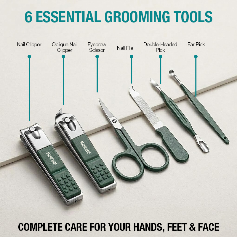6-IN-1 Portable Nail Clipper S - đánh giá và giá Mens Grooming Box