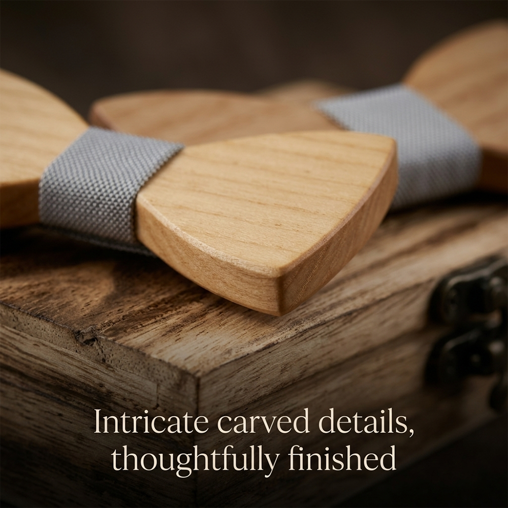 Mens Wooden Bowtie Set Minimal - đánh giá và giá Men'S Grooming Gift Box