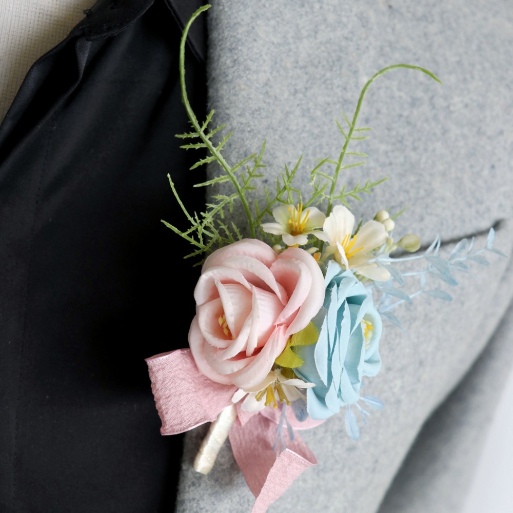 Classy Silk Rose Flower Head M - đánh giá và giá Men'S Grooming Wedding Day