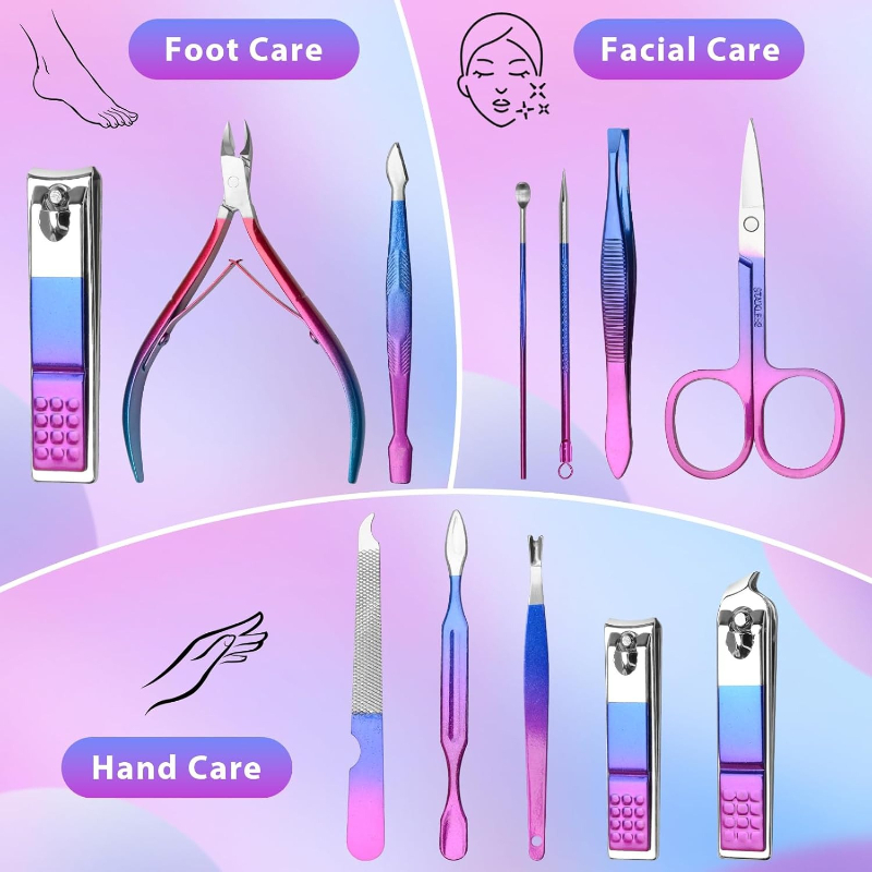 Manicure Set Nail Clippers Ped - đánh giá và giá Mens Grooming Box