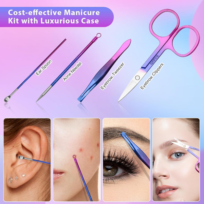 Manicure Set Nail Clippers Ped - đánh giá và giá Mens Grooming Box