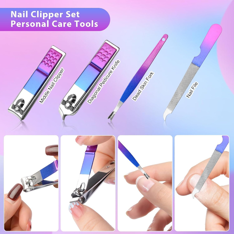 Manicure Set Nail Clippers Ped - đánh giá và giá Mens Grooming Box