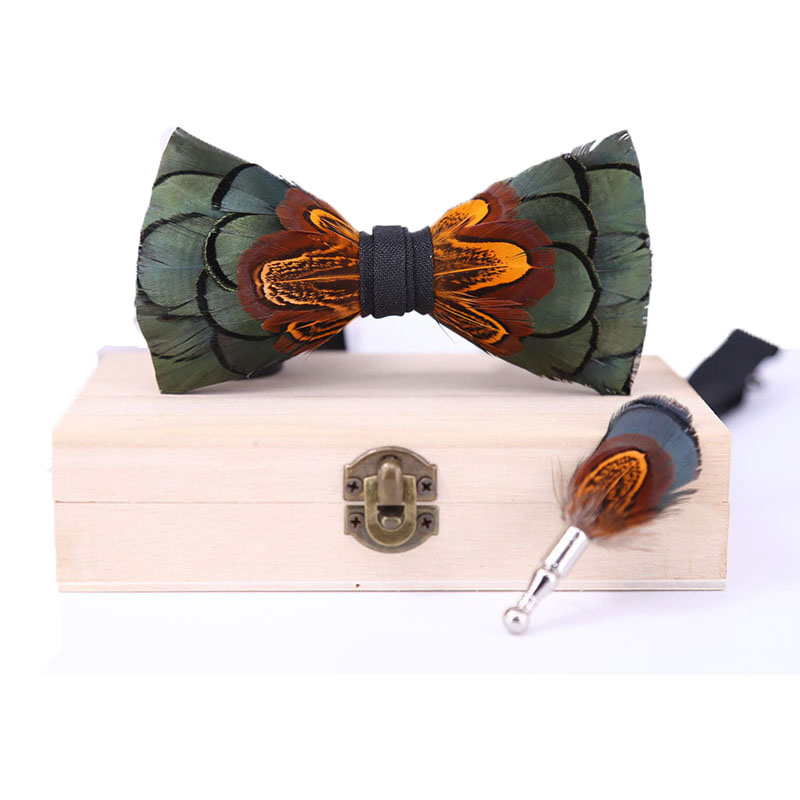 Men Bow Tie Feather Bowtie  Br - đánh giá và giá Men'S Grooming Gift Box