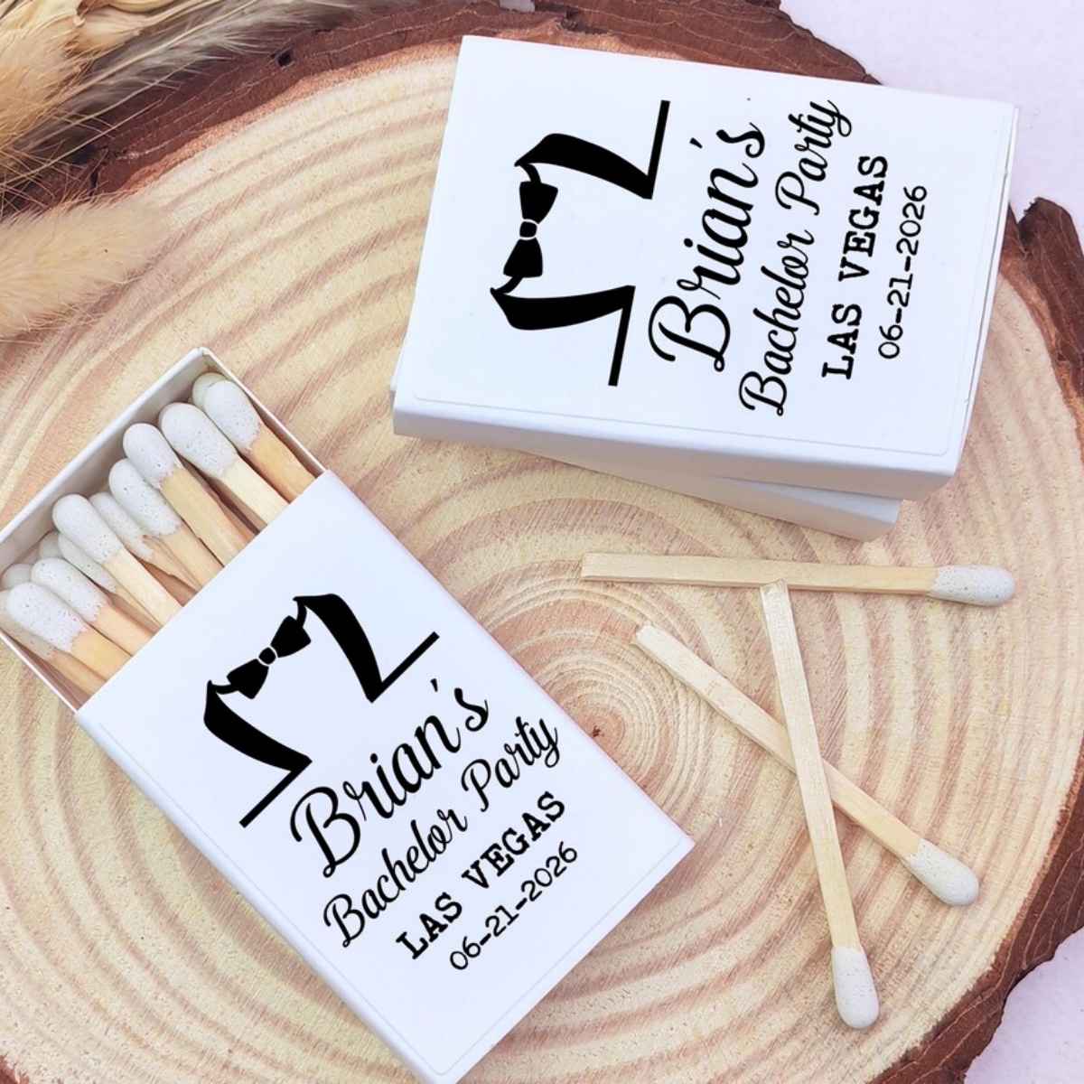 Custom Matchboxes Favors for B - đánh giá và giá Men'S Grooming Wedding Day