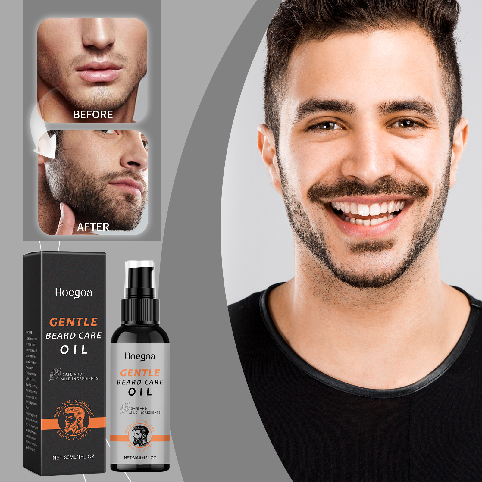 Men Beard Oil Enhance Mustache - đánh giá và giá Beard Oil Growth