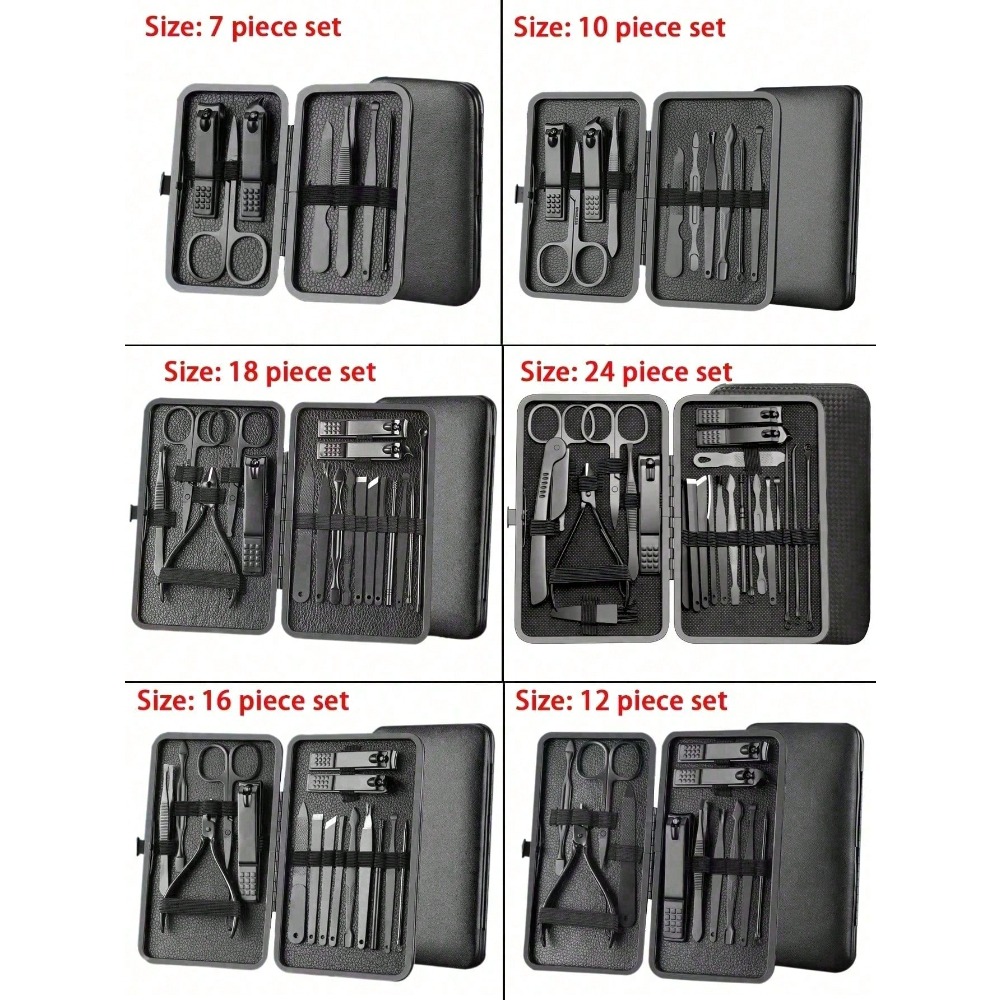 Manicure Set, Stainless Steel  - đánh giá và giá Mens Grooming Travel Kit