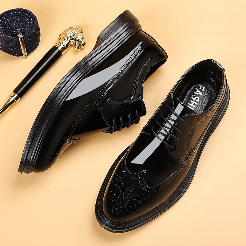 2026 New Patent Leather Brogue - đánh giá và giá Young Men'S Grooming