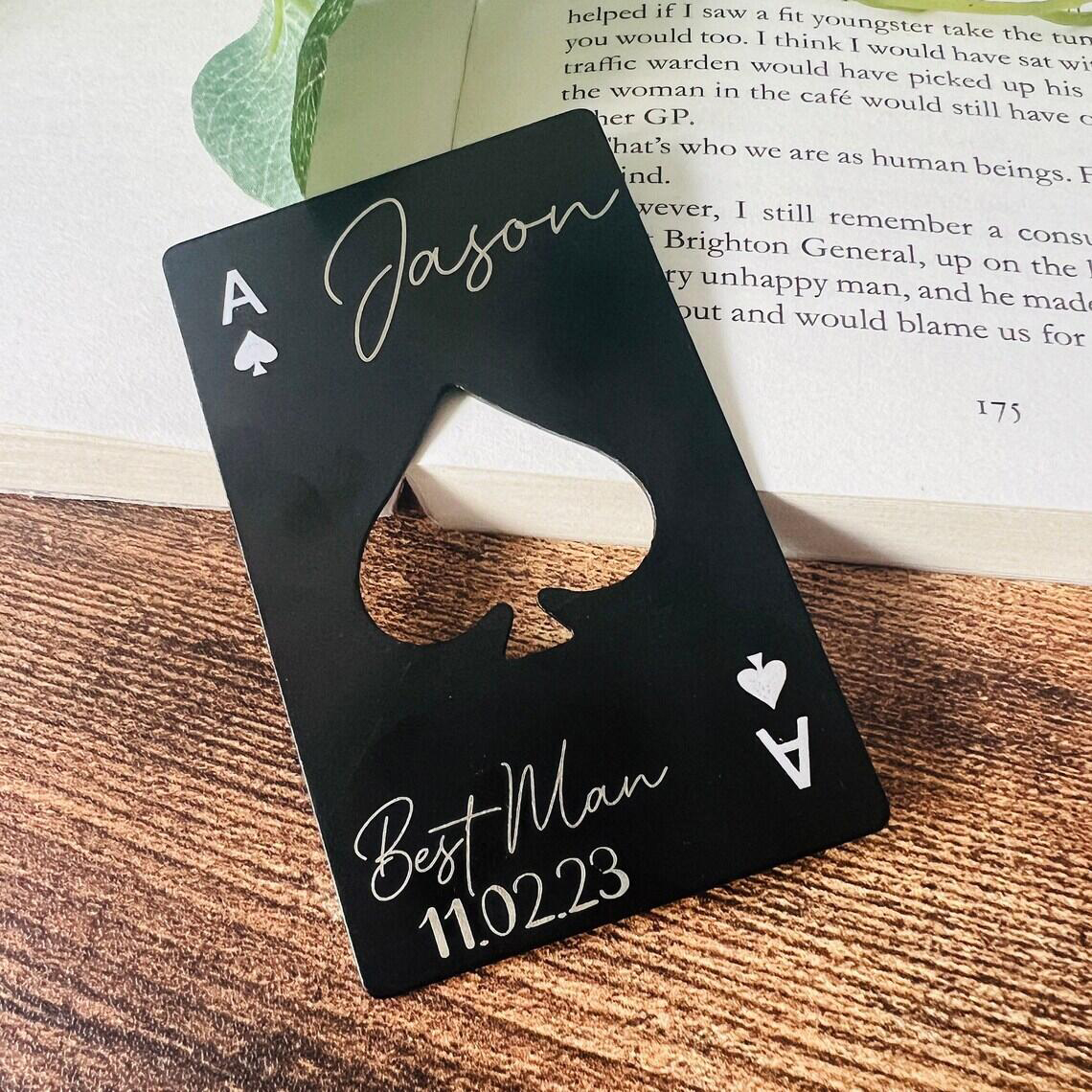 Personalized Ace Of Spades Bot - đánh giá và giá Men'S Grooming Wedding Day