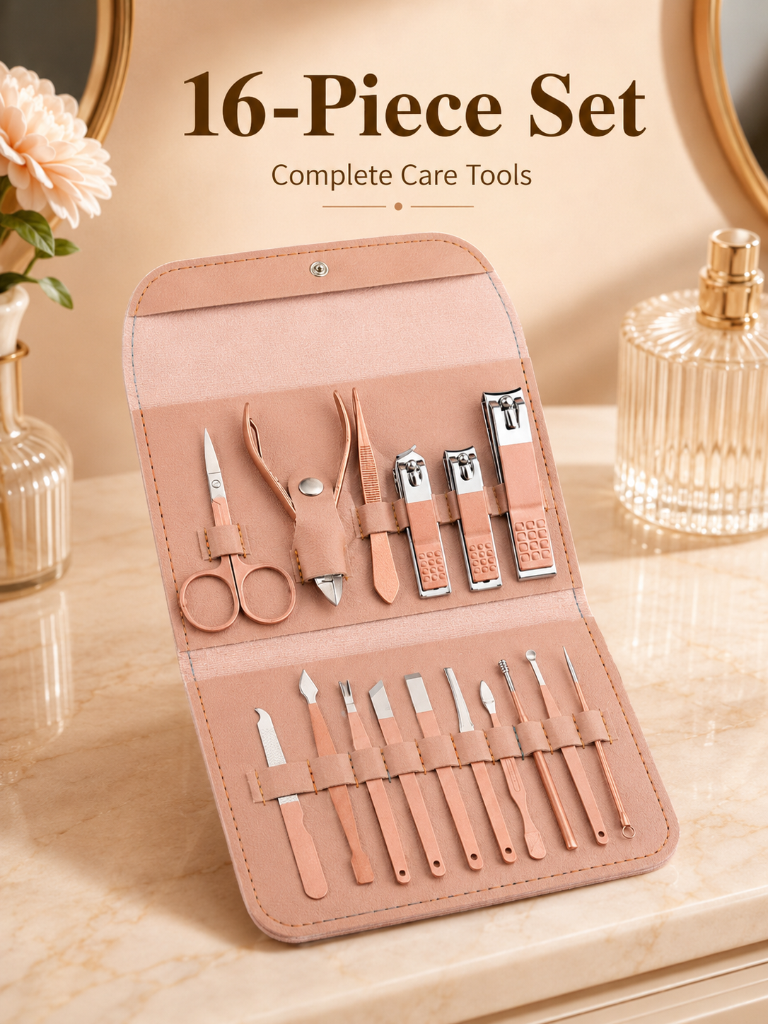 8/16-Piece Manicure Pedicure G - đánh giá và giá Mens Grooming Travel Kit
