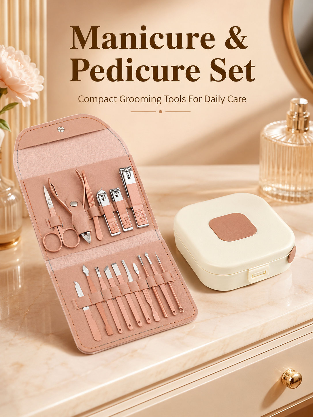 8/16-Piece Manicure Pedicure G - đánh giá và giá Mens Grooming Travel Kit