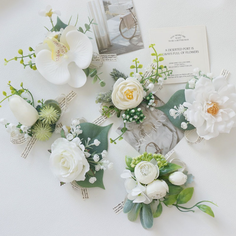 Ivory Rose Boutonnieres for Me - đánh giá và giá Men'S Grooming Wedding Day