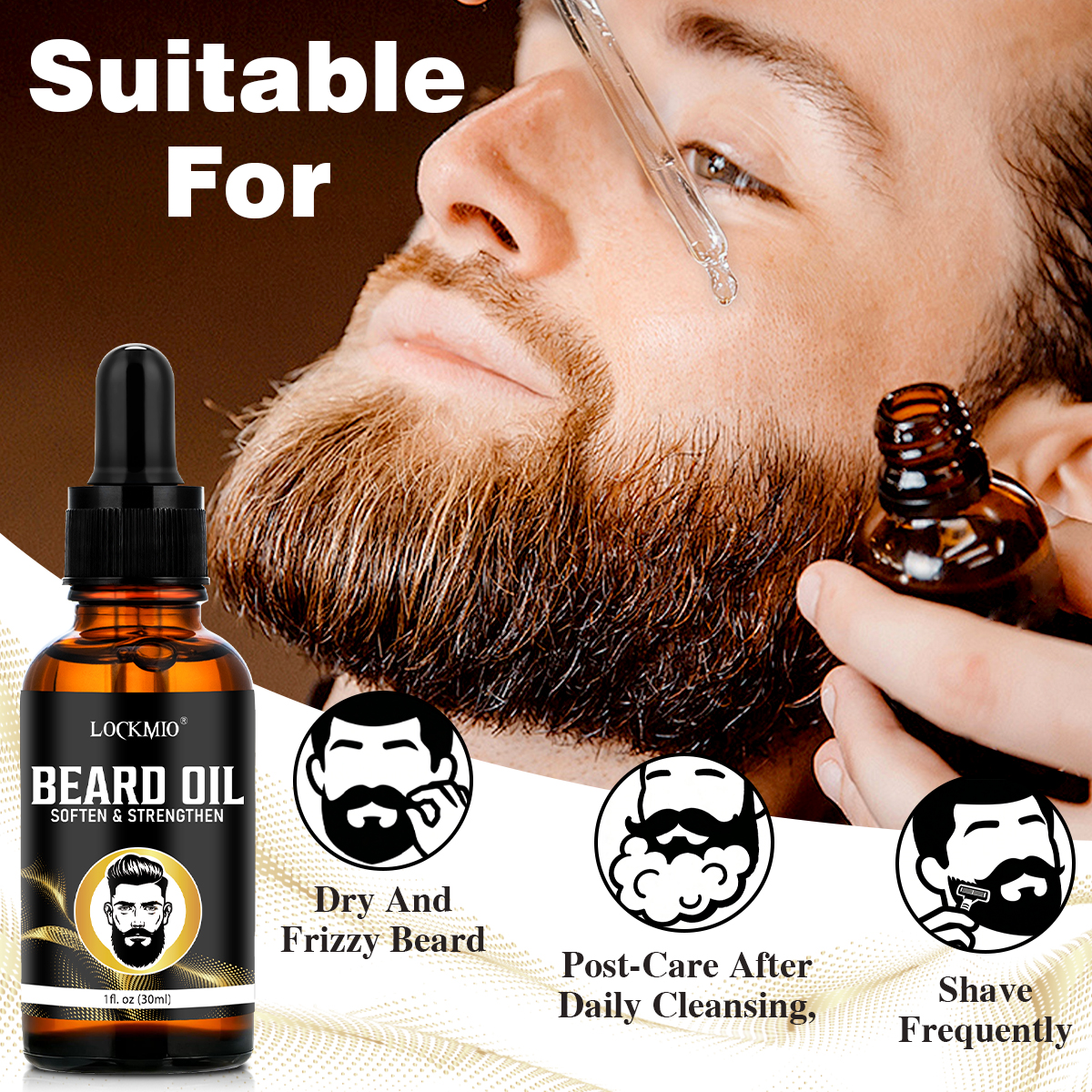 Valentine's Day Men's Beard Ca - đánh giá và giá Beard Oil Growth