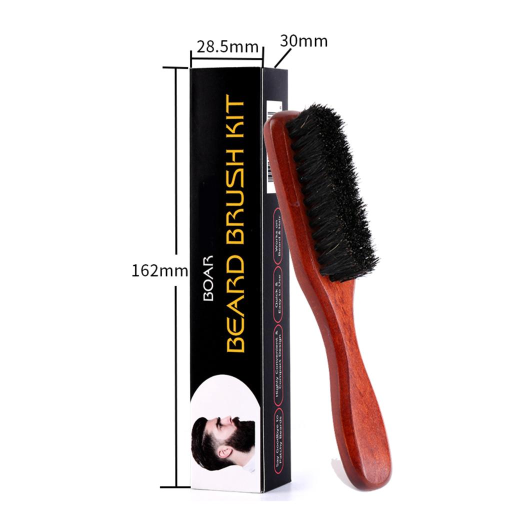 Wooden Beard Brush Long Handle - đánh giá và giá Mens Grooming Travel Kit