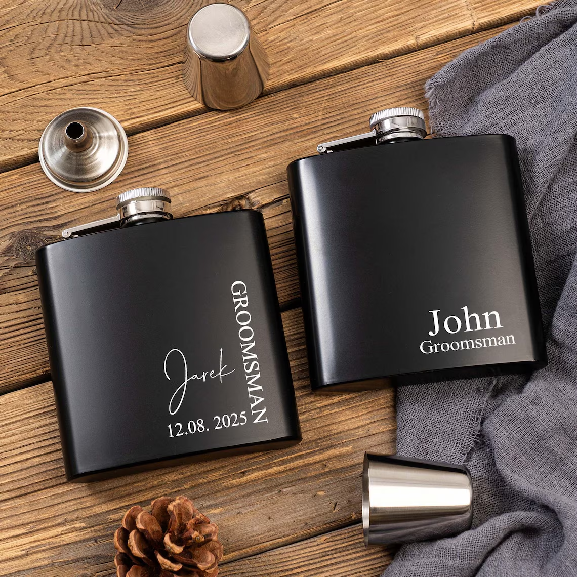 Personalized Name Hip Flask Se - đánh giá và giá Men'S Grooming Wedding Day