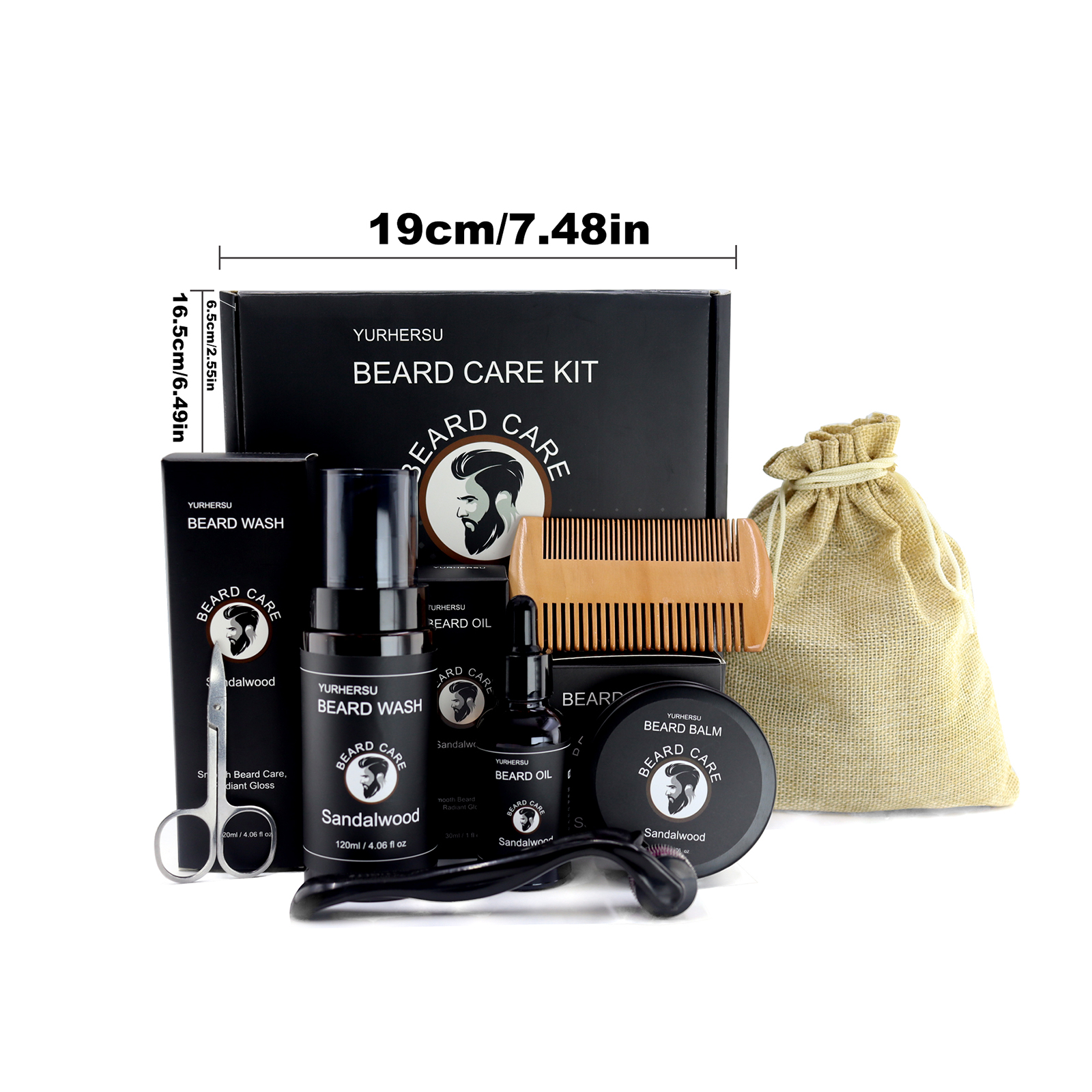 7Pcs Beard Care Kit for Men, G - đánh giá và giá Mens Grooming Travel Kit