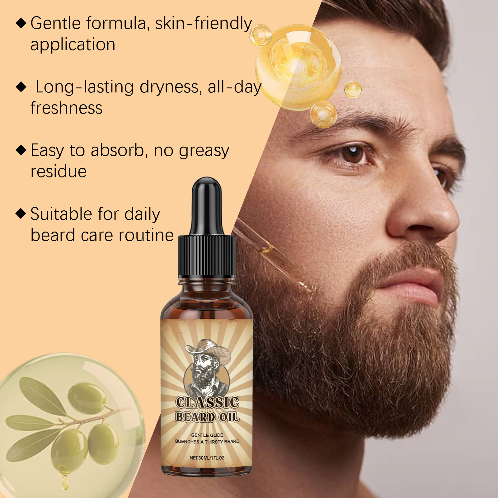 Beard Growth Care Essential Oi - đánh giá và giá Beard Oil Growth