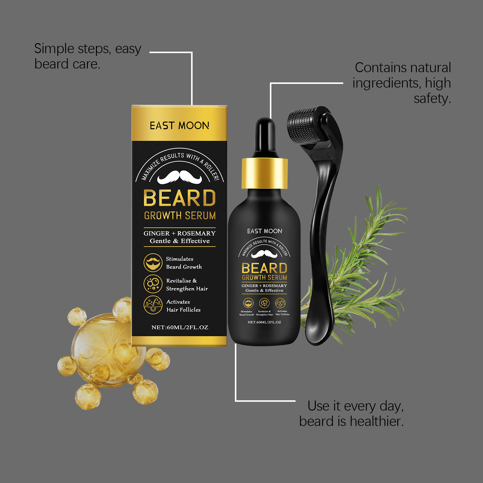 Beard Care Essential Oil Deep  - đánh giá và giá Beard Oil Growth